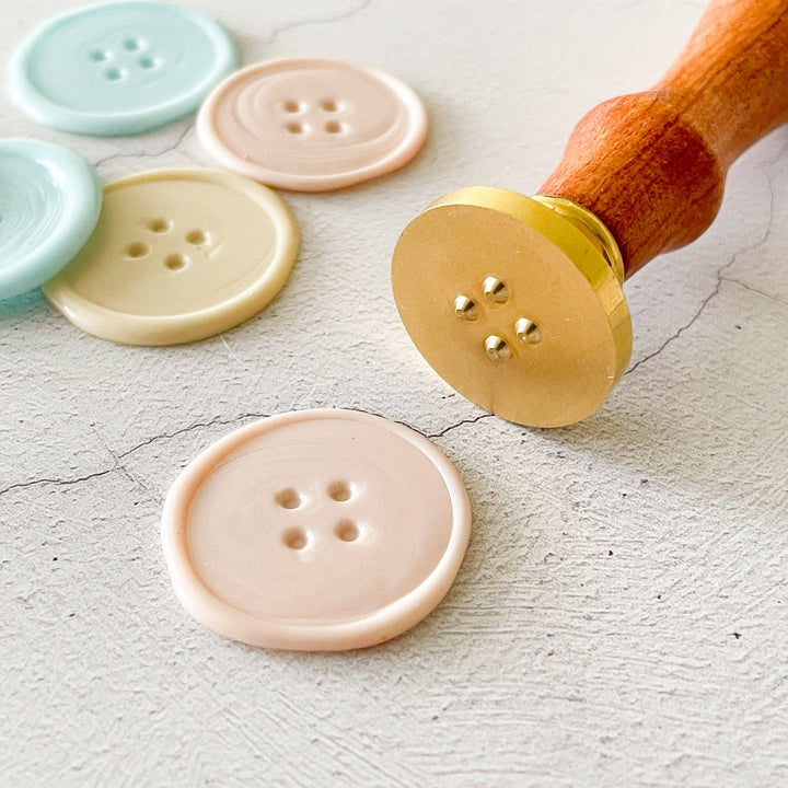 Cute as a Button Wax Stamp | Wax Seal in Cotton Bag