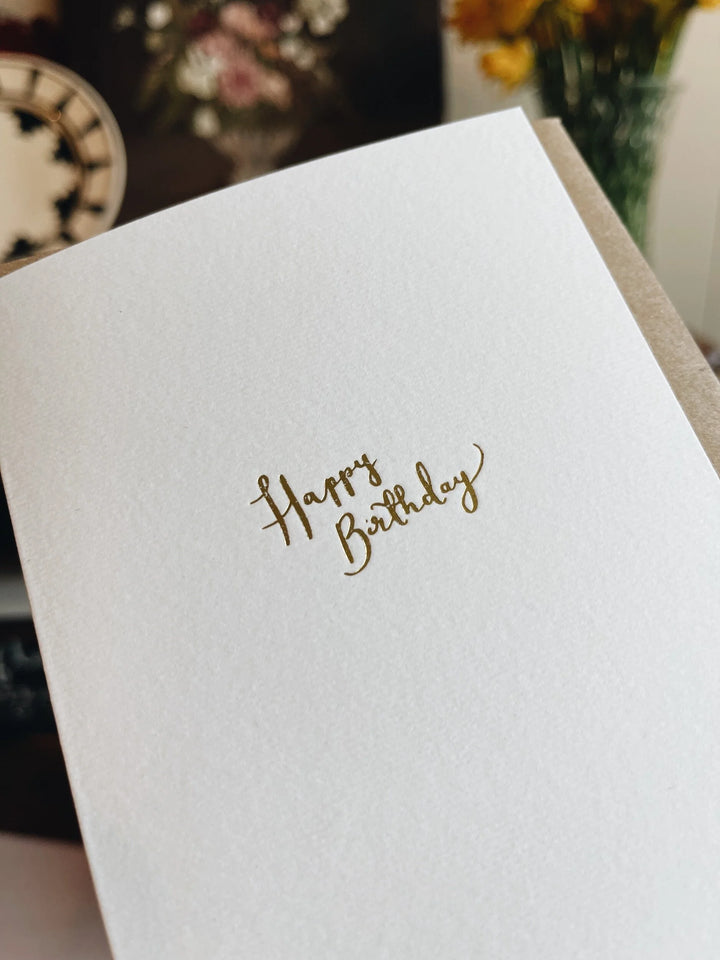 Gold Foiled Birthday Card