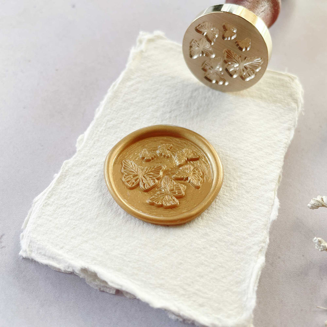 Flutterby Wax Stamp | Butterfly Wax Stamp | Boxed