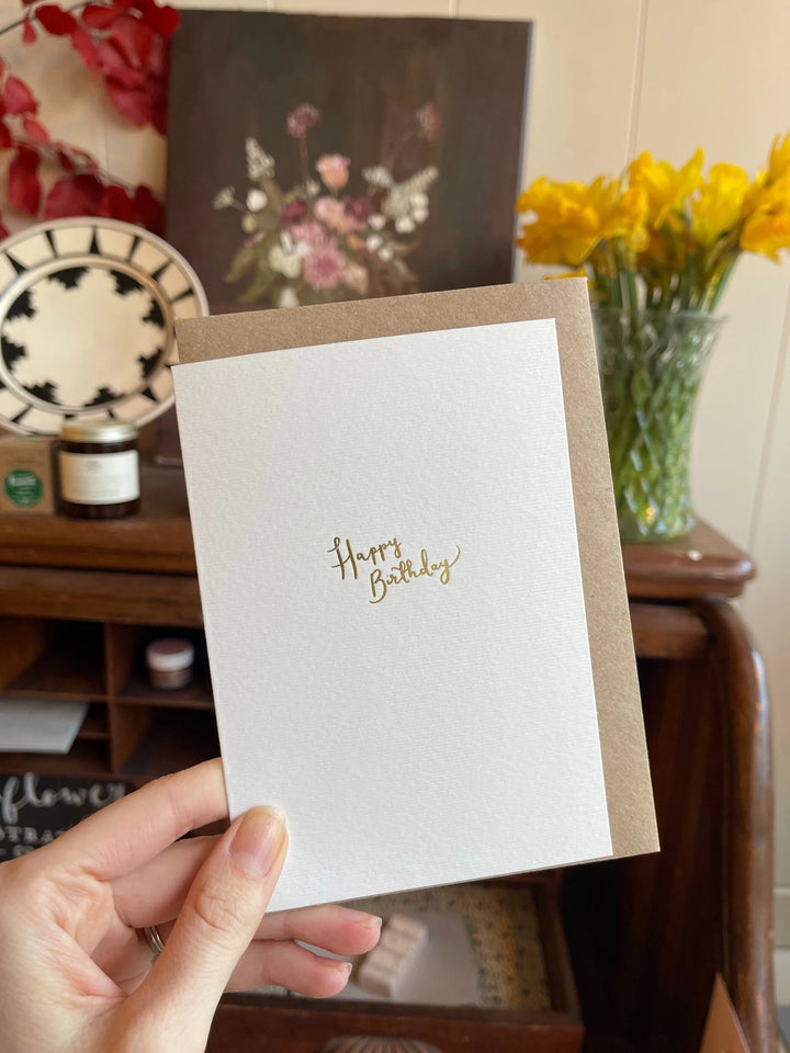 Gold Foiled Birthday Card