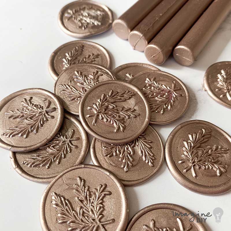 Champagne Gold Sealing Wax Sticks | Plastic Free | 11mm