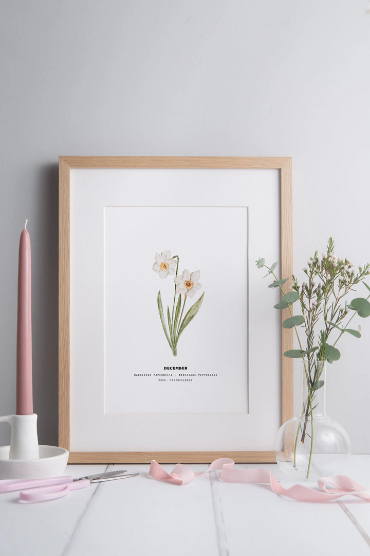 Set of 3 Birth Month Flower Prints