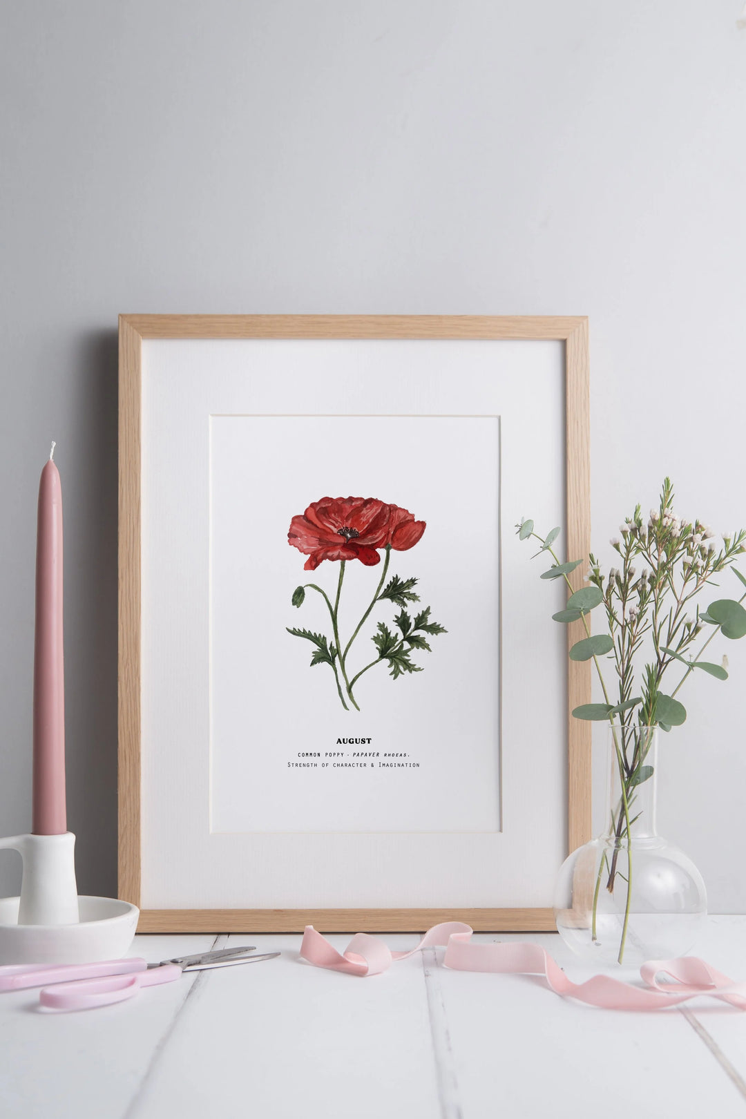Set of 3 Birth Month Flower Prints