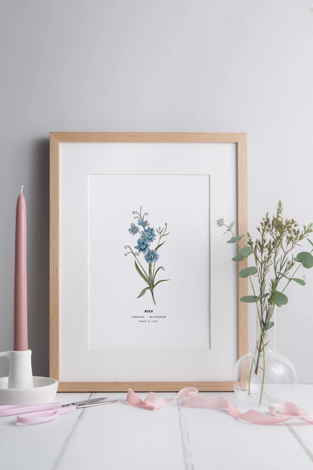 Set of 3 Birth Month Flower Prints