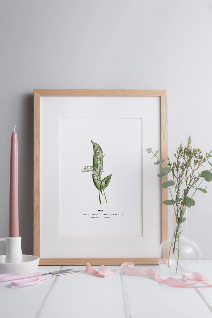 Set of 3 Birth Month Flower Prints