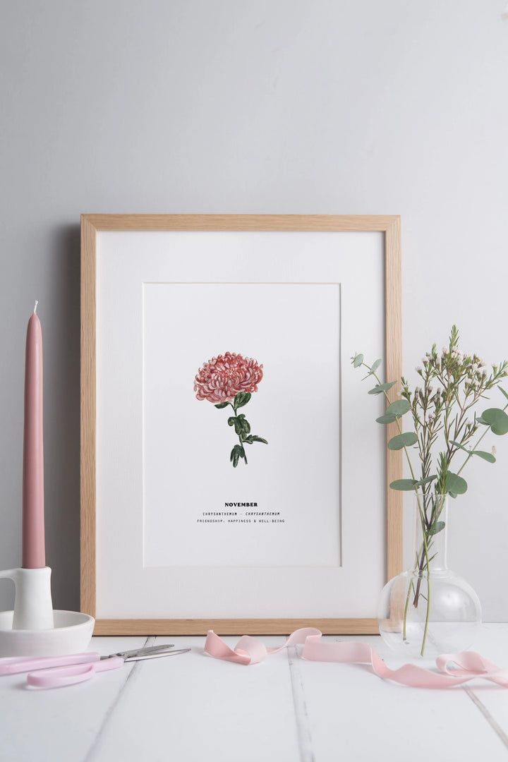 Set of 3 Birth Month Flower Prints