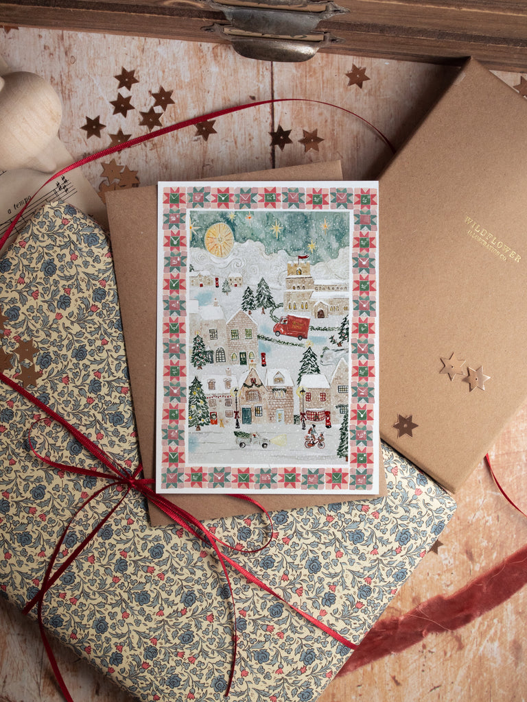 Christmas Postcards Pack Of 64 - 32 Whimsical Designs, 300gsm Cardstock, No Envelopes Needed - View #4