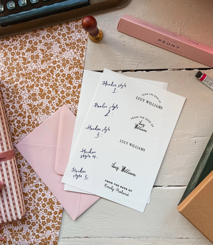 THE WAVERLY PERSONALISED WRITING SET (PINK)