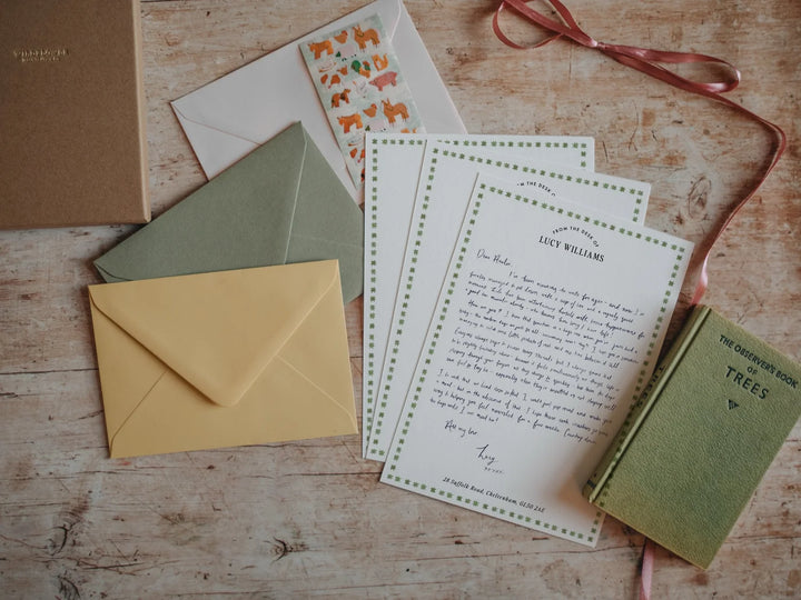 THE MATHILDA PERSONALISED WRITING SET (Green)