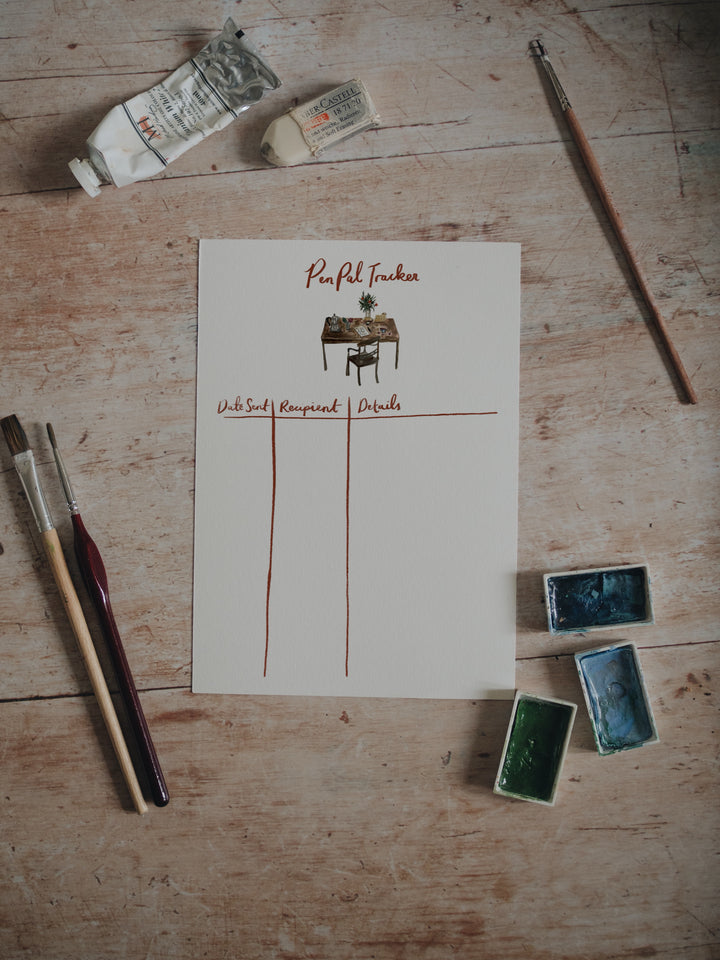 TSLP Printable Pen-pal tracker
