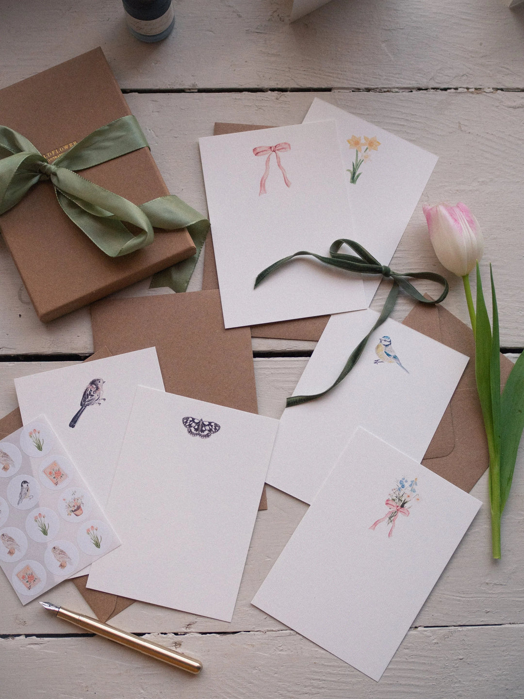 Spring Flutter Notecards