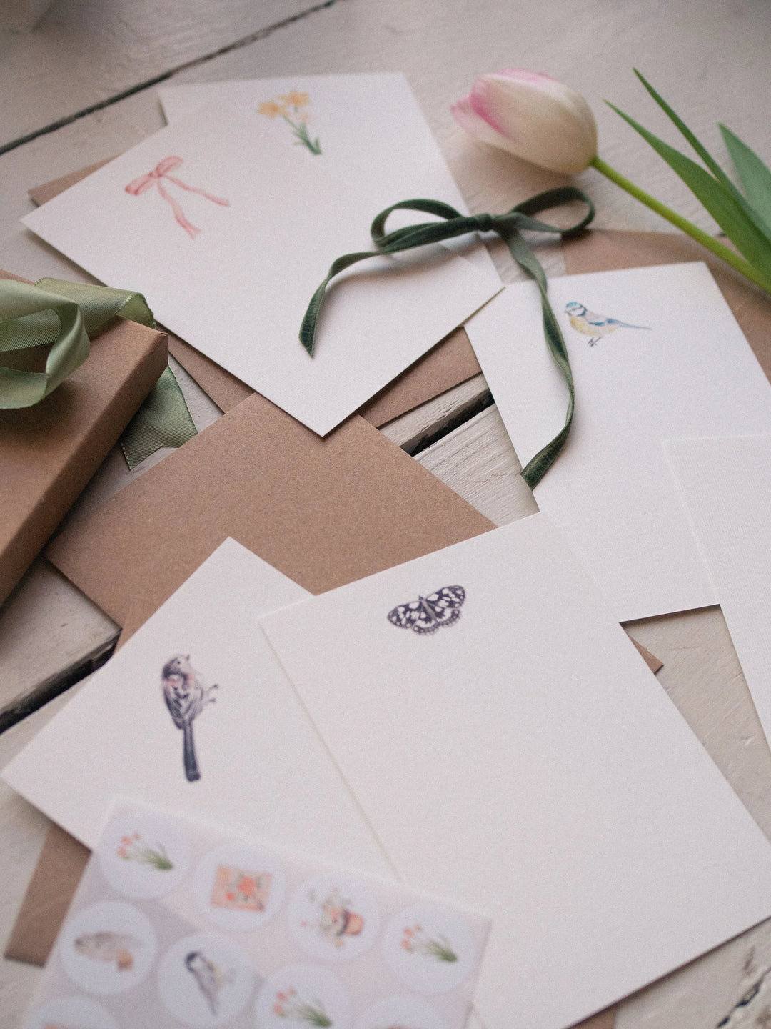 Spring Flutter Notecards