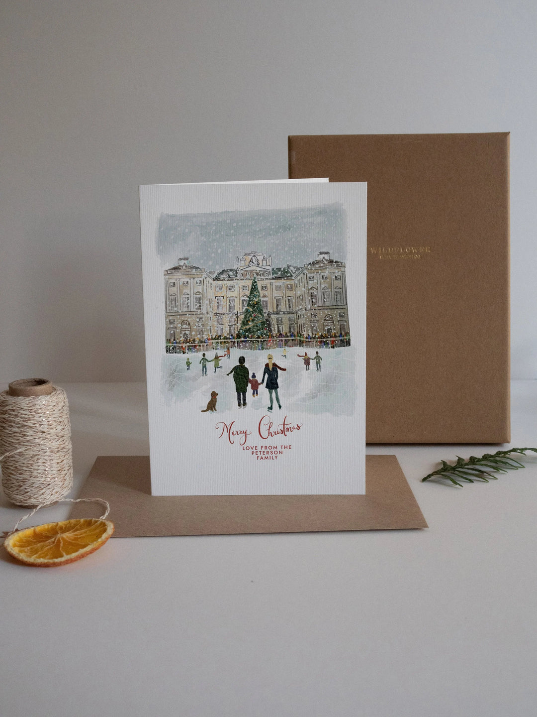 Personalised London Ice Skating Card