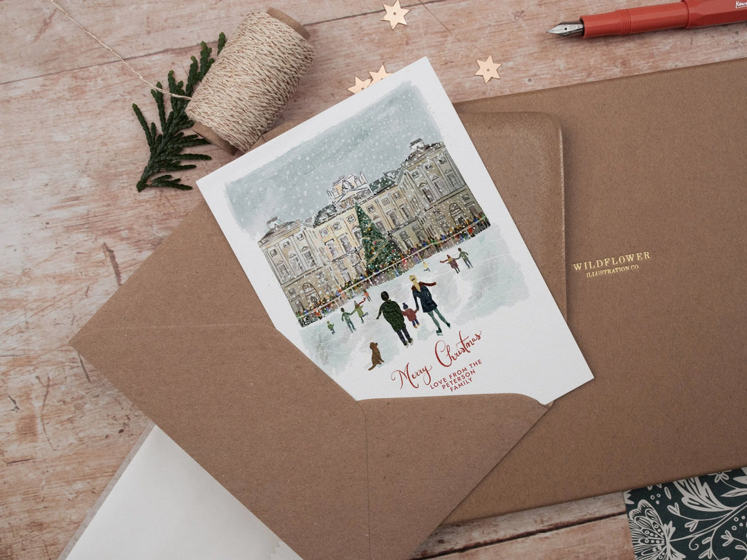 Personalised London Ice Skating Card