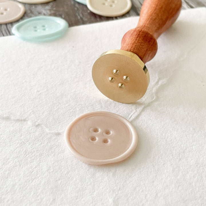Cute as a Button Wax Stamp | Wax Seal in Cotton Bag